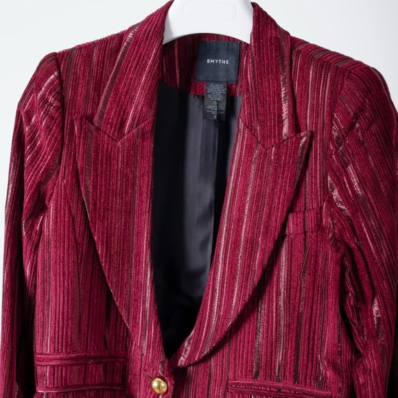 Smythe Metallic Magenta Blazer - Picture 3 of 8